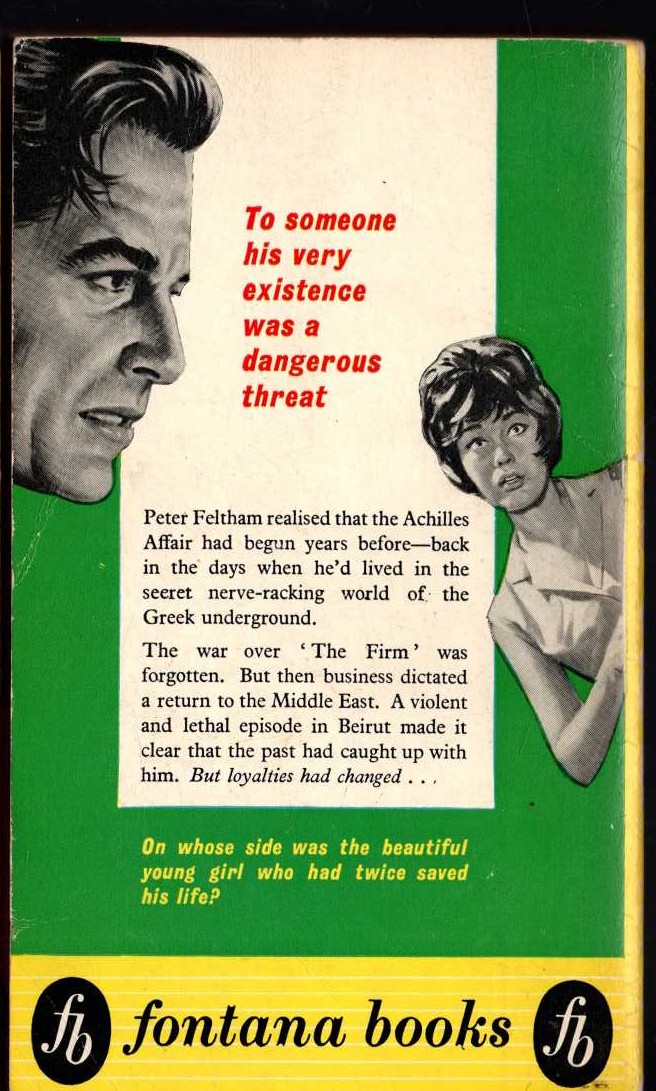 Berkely Mather  THE ACHILLES AFFAIR magnified rear book cover image