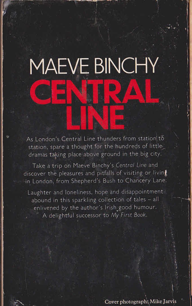 Maeve Binchy  CENTRAL LINE magnified rear book cover image