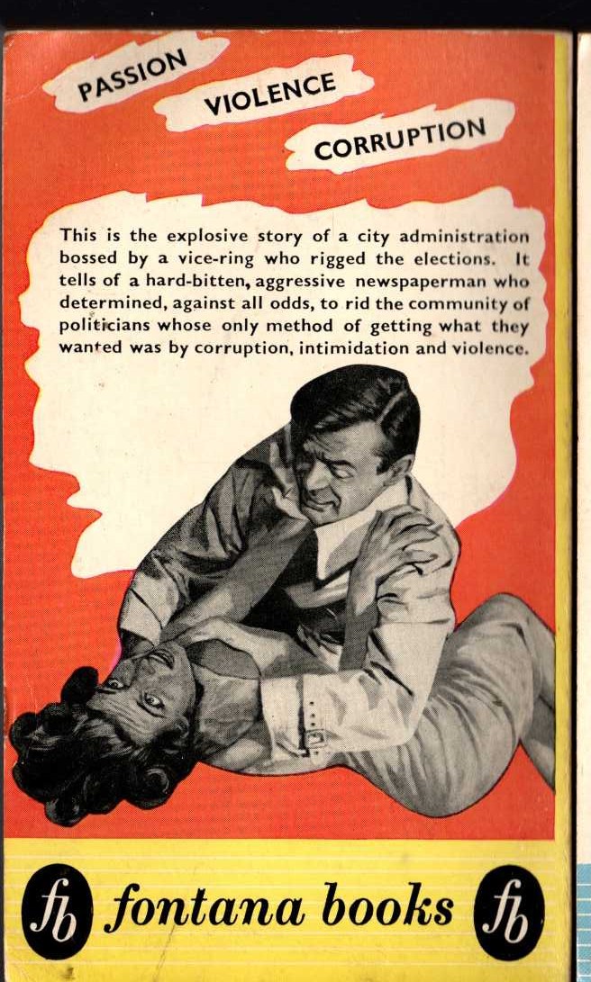 William McGivern  NIGHT EXTRA magnified rear book cover image