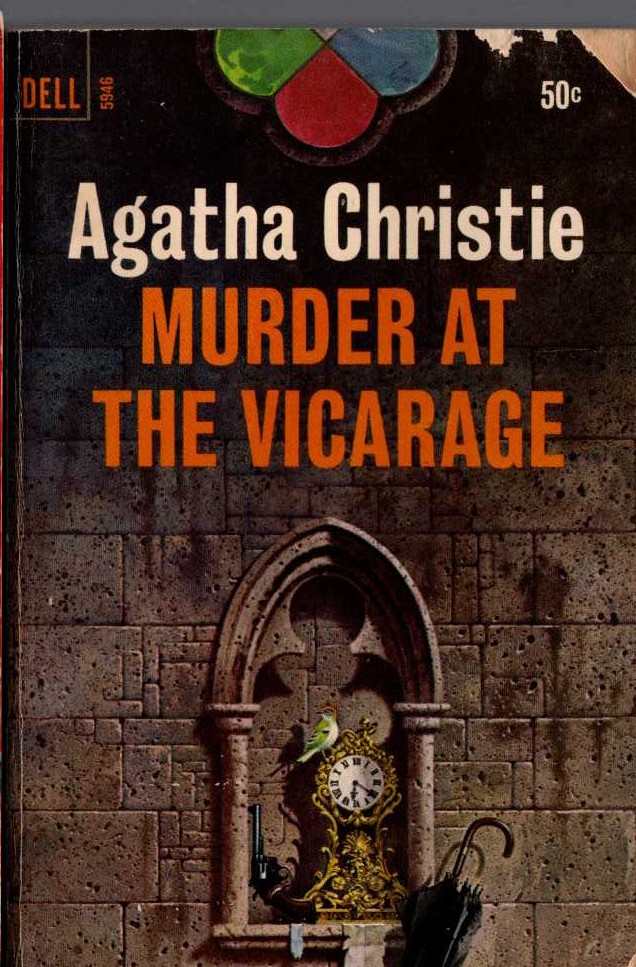 Agatha Christie  MURDER AT THE VICARAGE front book cover image