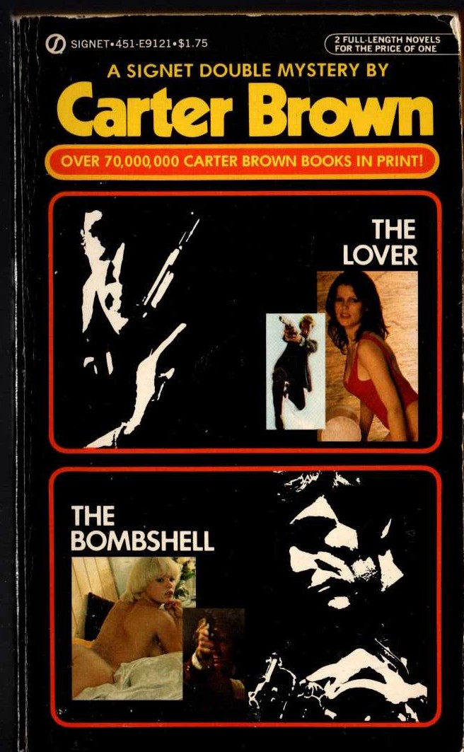 Carter Brown  THE LOVER and THE BOMBSHELL front book cover image