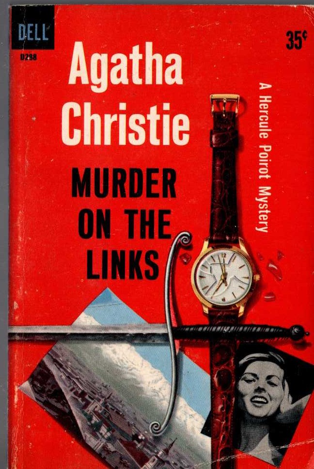 Agatha Christie  THE MURDER ON THE LINKS front book cover image