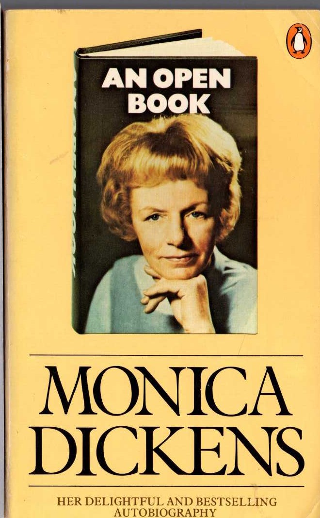 Monica Dickens  AN OPEN BOOK. Autobiography front book cover image