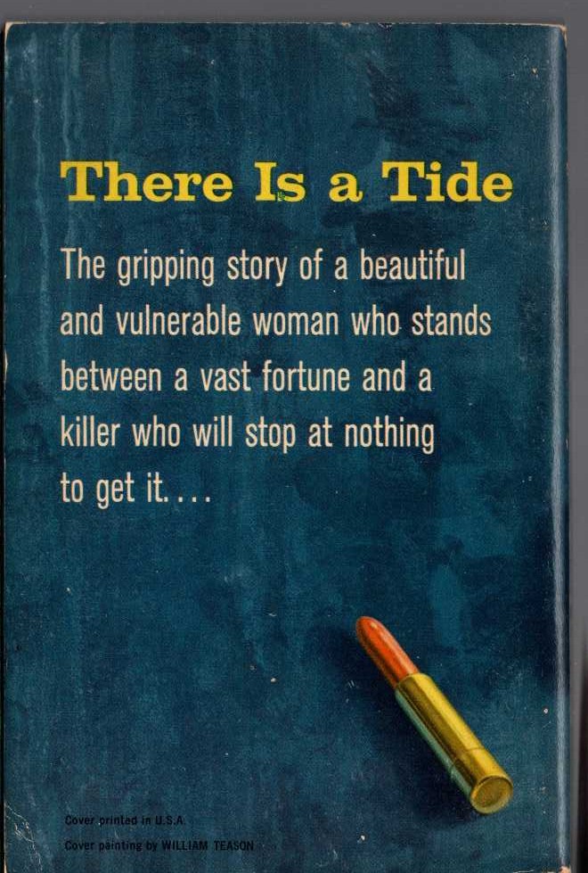 Agatha Christie  THERE IS A TIDE magnified rear book cover image