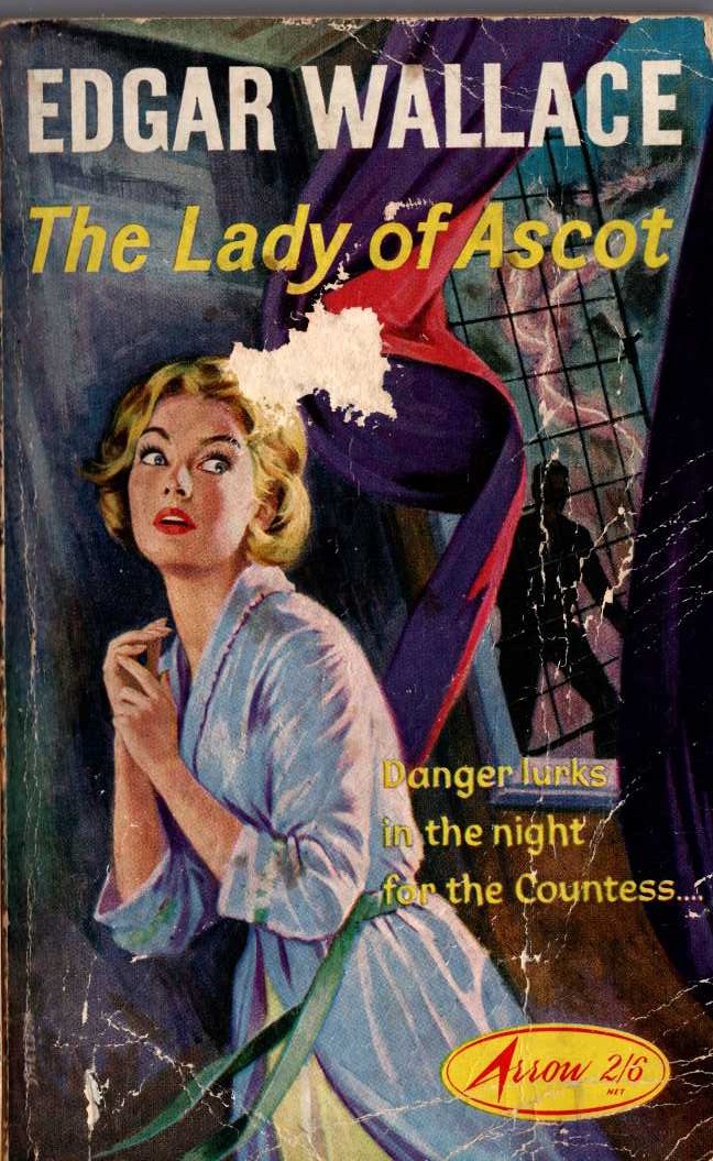 Edgar Wallace  THE LADY OF ASCOT front book cover image
