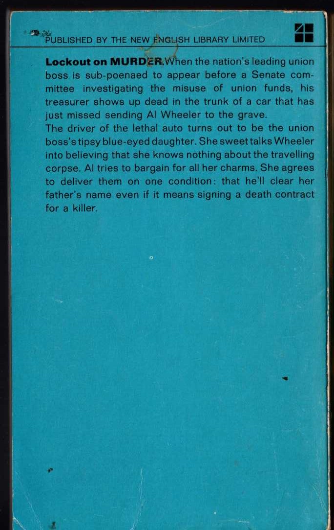 Carter Brown  THE DESIRED magnified rear book cover image