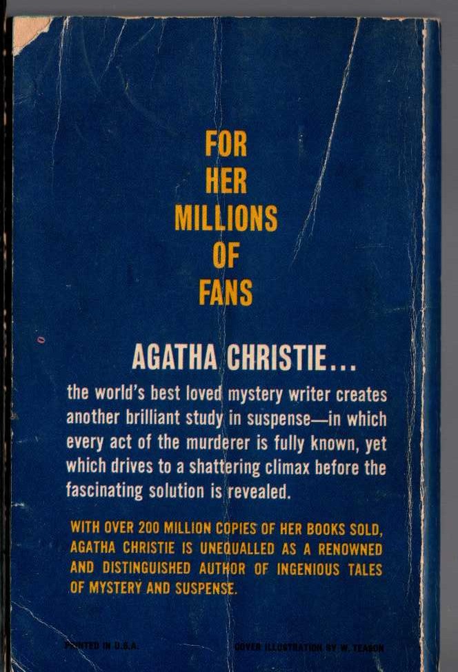 Agatha Christie  THERE IS A TIDE magnified rear book cover image