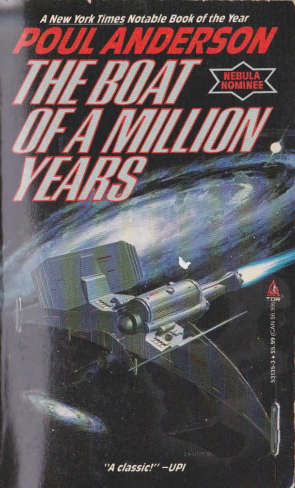Poul Anderson  THE BOAT OF A MILLION YEARS front book cover image