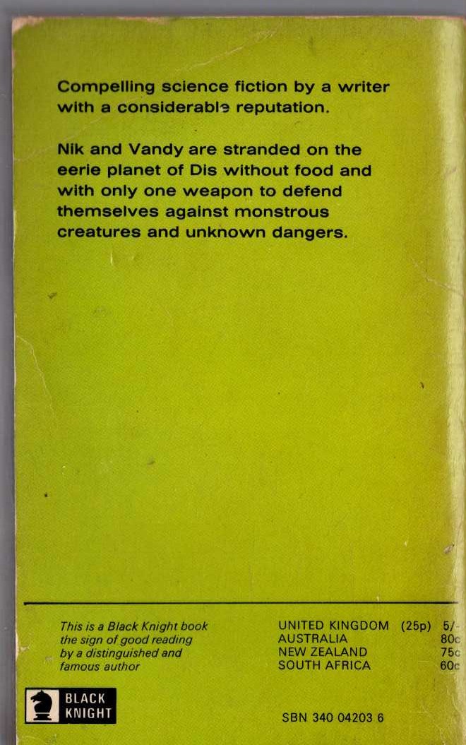 Andre Norton  NIGHT OF MASKS (Juvenile) magnified rear book cover image
