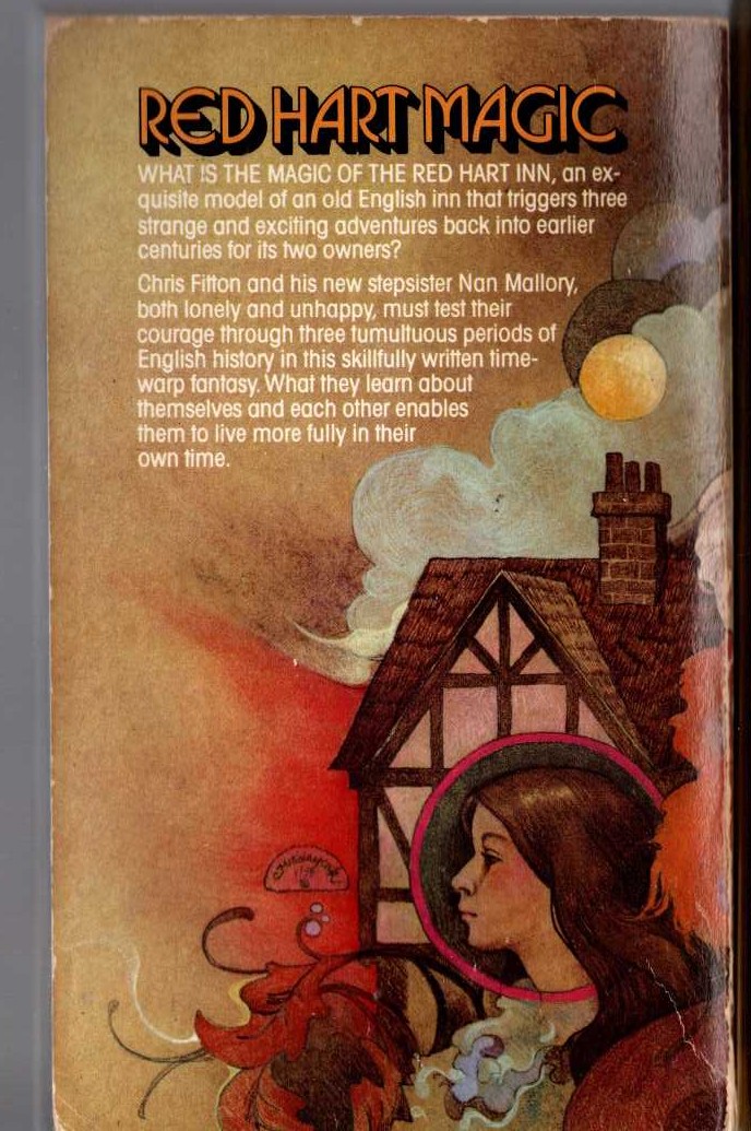 Andre Norton  RED HART MAGIC magnified rear book cover image