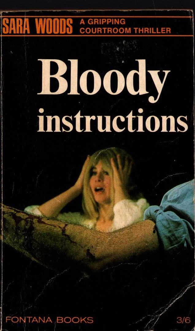 Sara Woods  BLOODY INSTRUCTIONS front book cover image