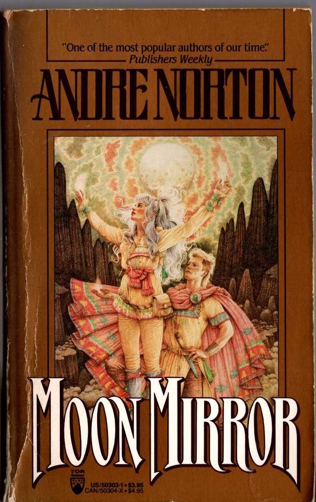 Andre Norton  MOON MIRROR front book cover image