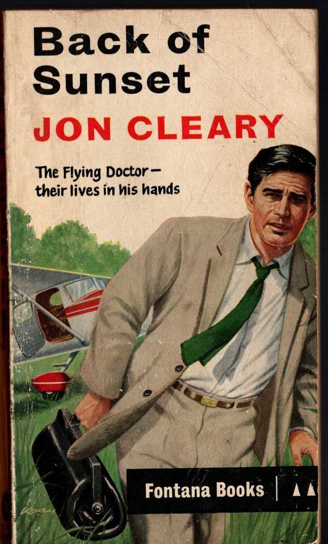 Jon Cleary  BACK OF SUNSET front book cover image