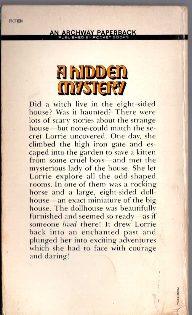 Andre Norton  OCTAGON MAGIC magnified rear book cover image
