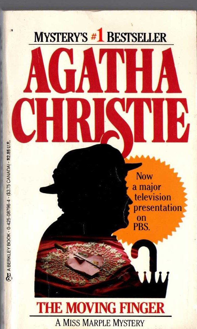 Agatha Christie  THE MOVING FINGER front book cover image