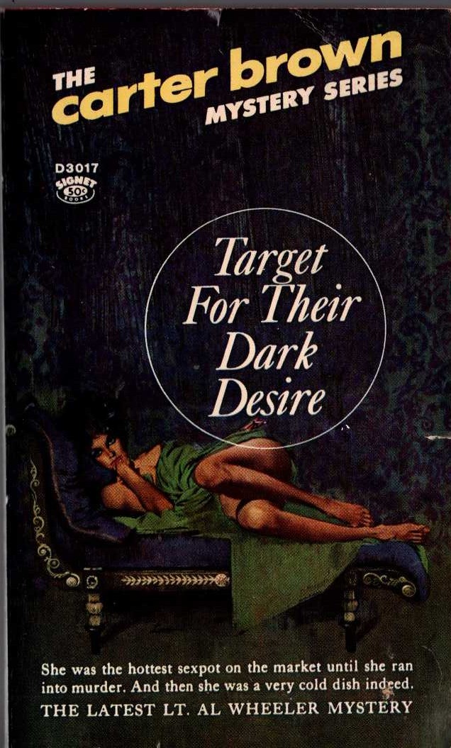 Carter Brown  TARGET FOR THEIR DARK DESIRE front book cover image
