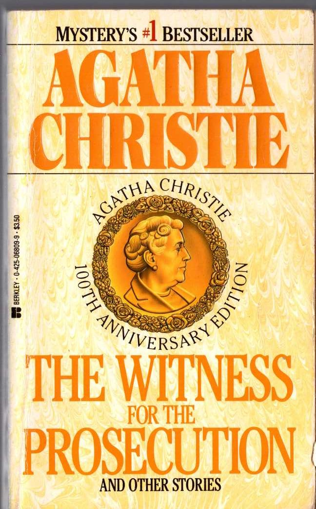 Agatha Christie  THE WITNESS FOR THE PROSECUTION AND OTHER STORIES front book cover image