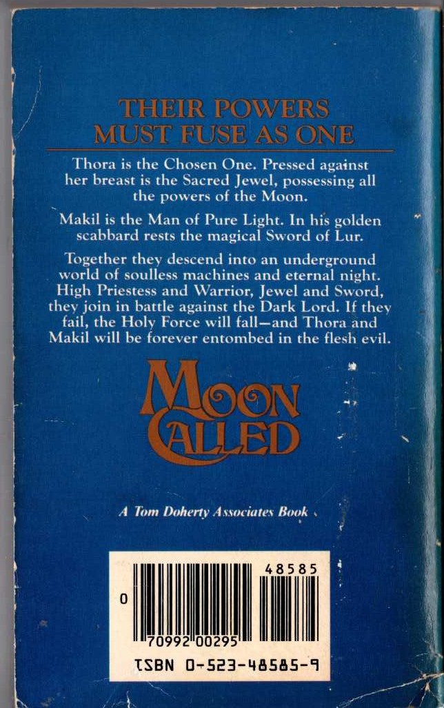 Andre Norton  MOON CALLED magnified rear book cover image
