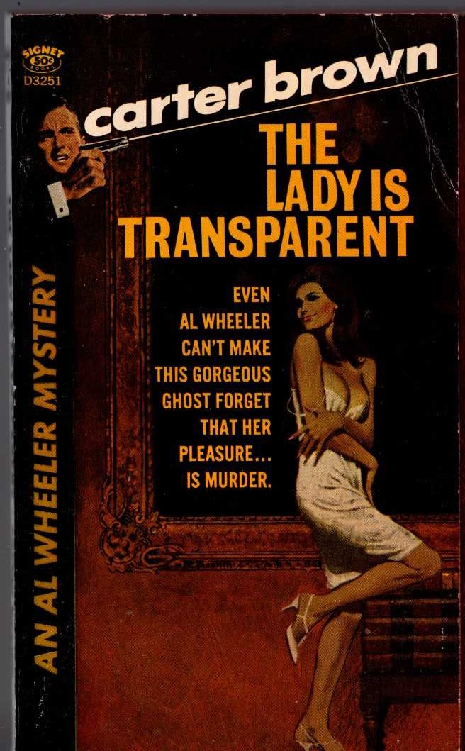 Carter Brown  THE LADY IS TRANSPARENT front book cover image