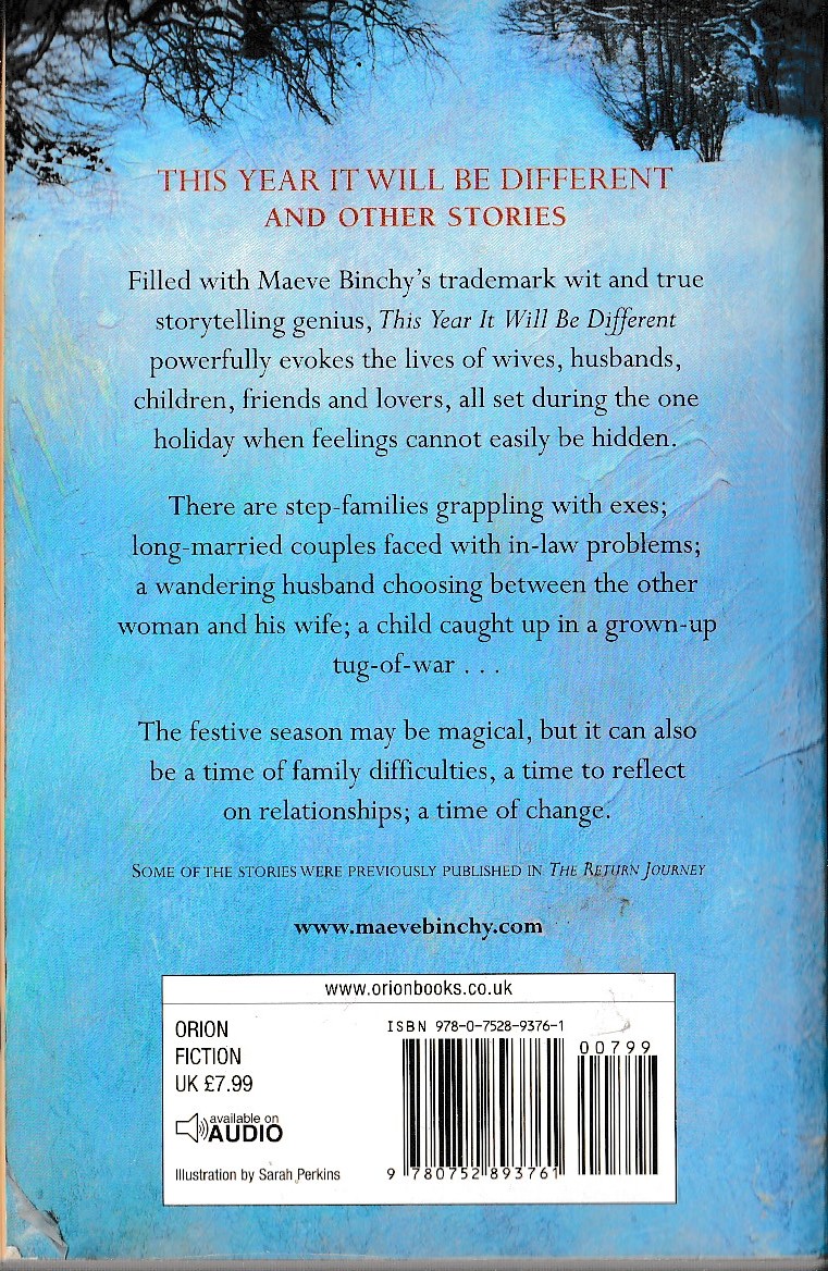 Maeve Binchy  THIS YEAR IT WILL BE DIFFERENT magnified rear book cover image