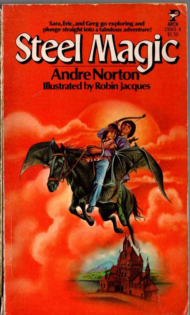 Andre Norton  STEEL MAGIC front book cover image