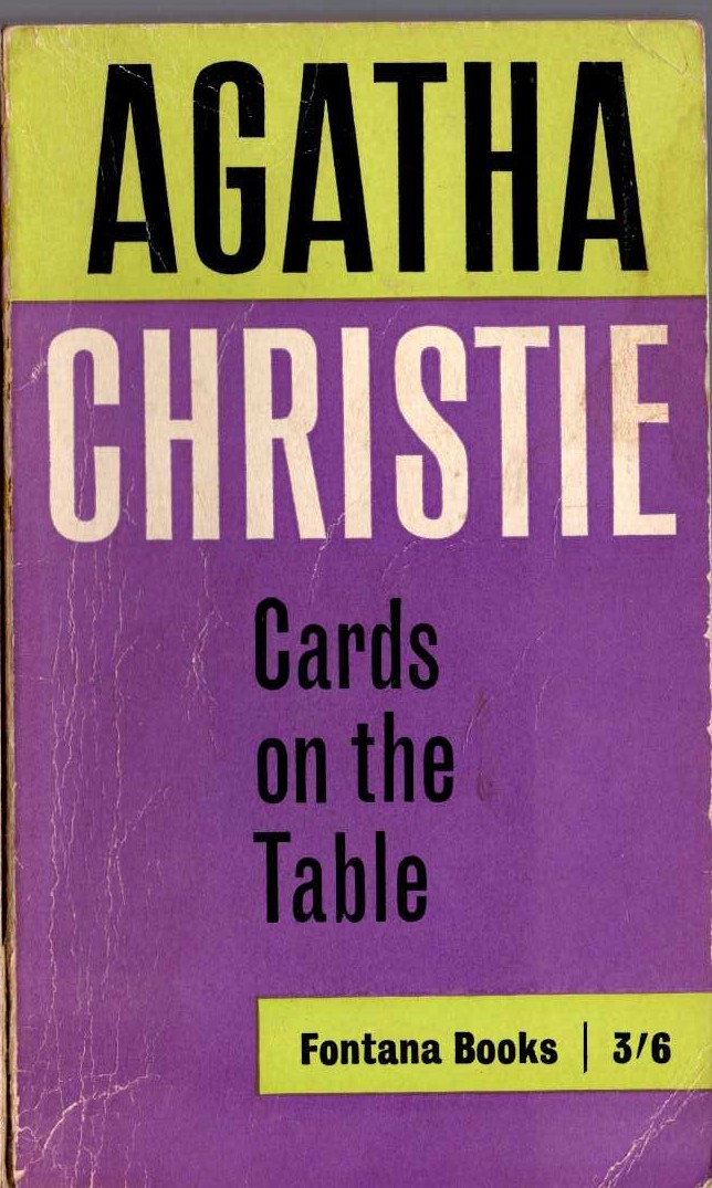 Agatha Christie  CARDS ON THE TABLE front book cover image