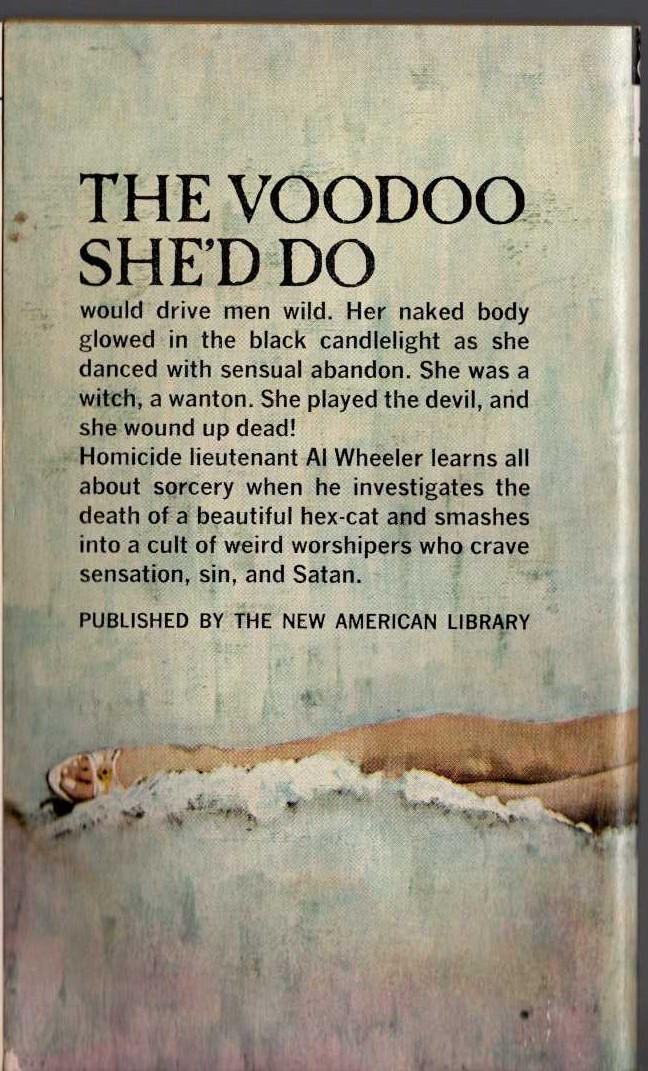 Carter Brown  THE GIRL WHO WAS POSSESSED magnified rear book cover image