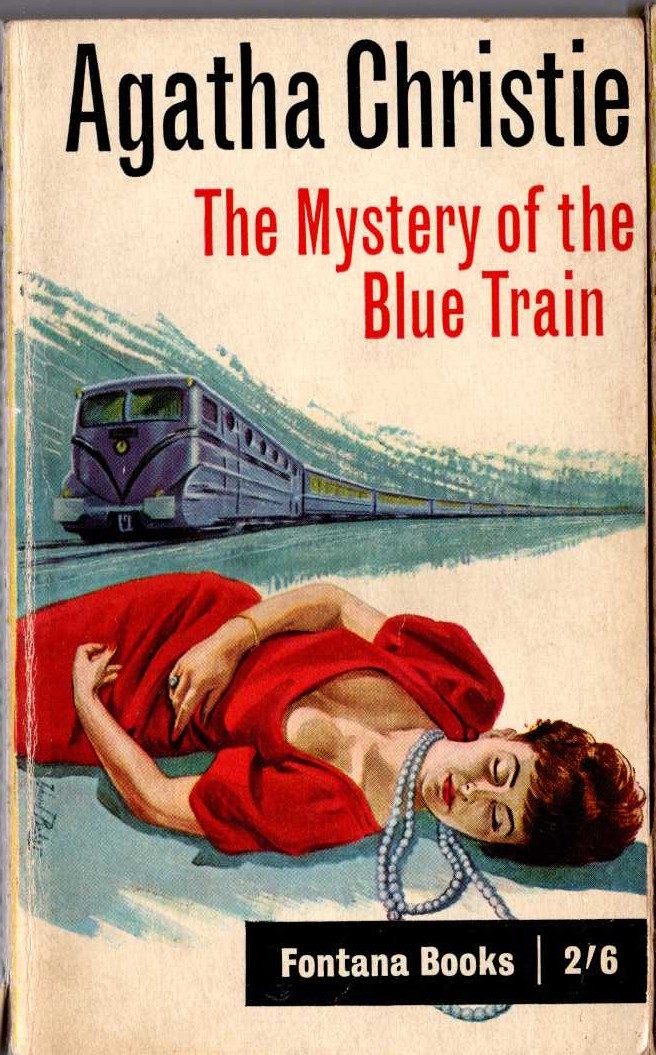 Agatha Christie  THE MYSTERY OF THE BLUE TRAIN front book cover image