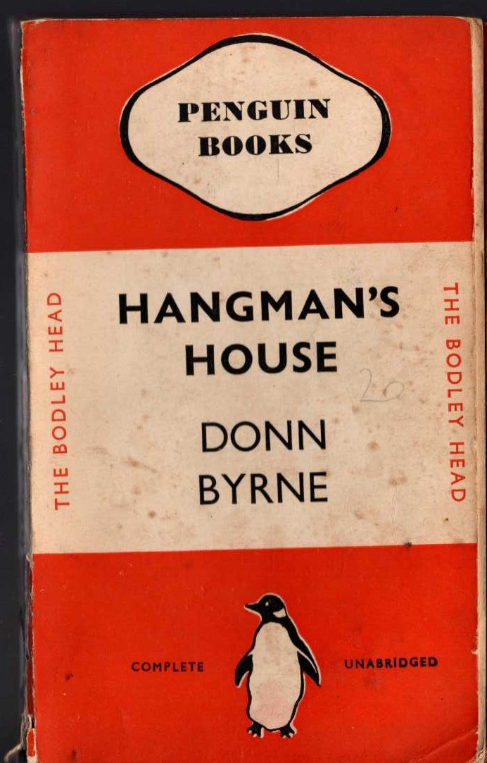 Donn Byrne  HANGMAN'S HOUSE front book cover image