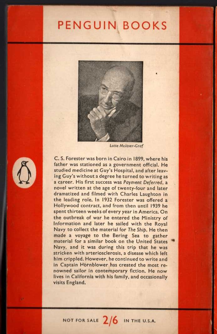 C.S. Forester  THE GUN magnified rear book cover image