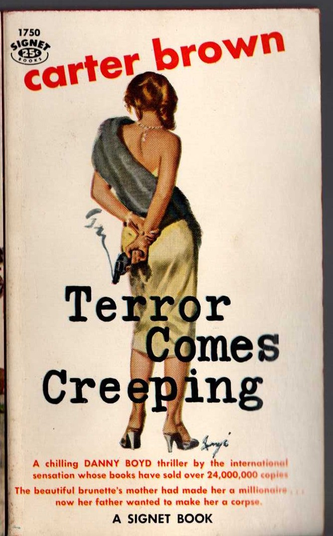 Carter Brown  TERROR COMES CREEPING front book cover image