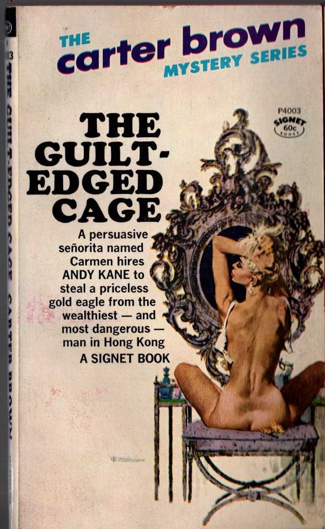 Carter Brown  THE GUILT-EDGED CAGE front book cover image