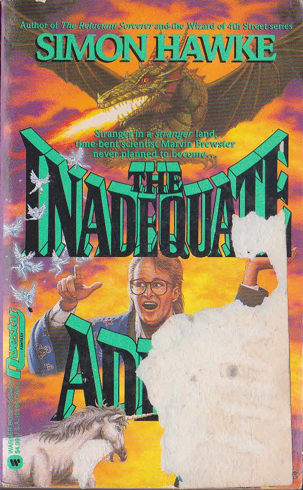 Simon Hawke  THE INADEQUATE ADEPT front book cover image