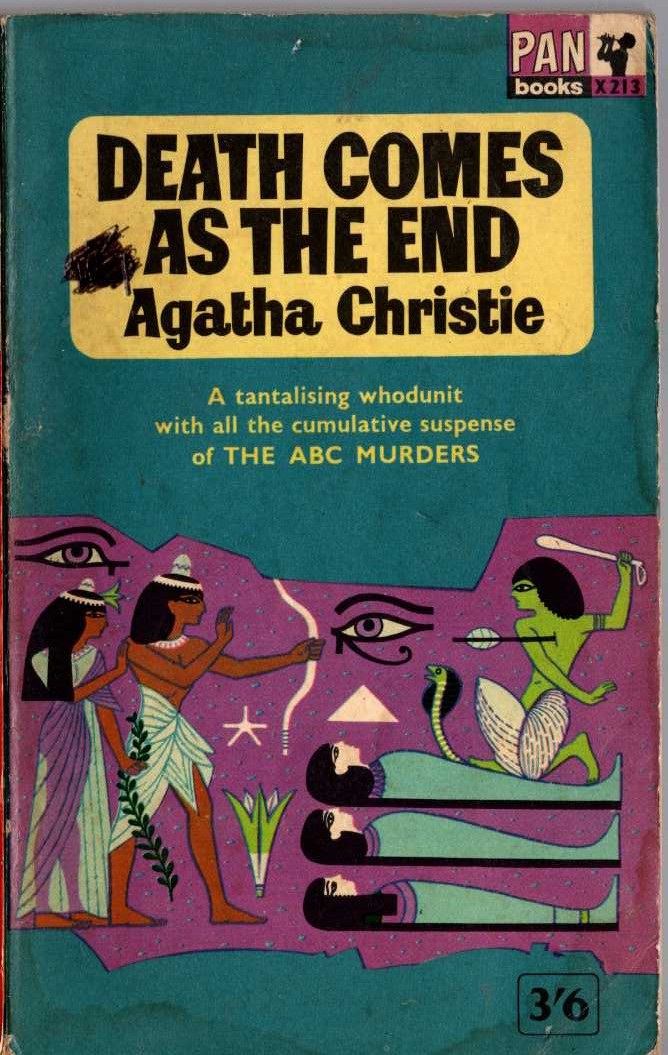 Agatha Christie  DEATH COMES AS THE END front book cover image