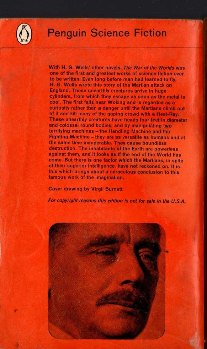 James Joyce  A PORTRAIT OF THE ARTIST AS A YOUNG MAN magnified rear book cover image