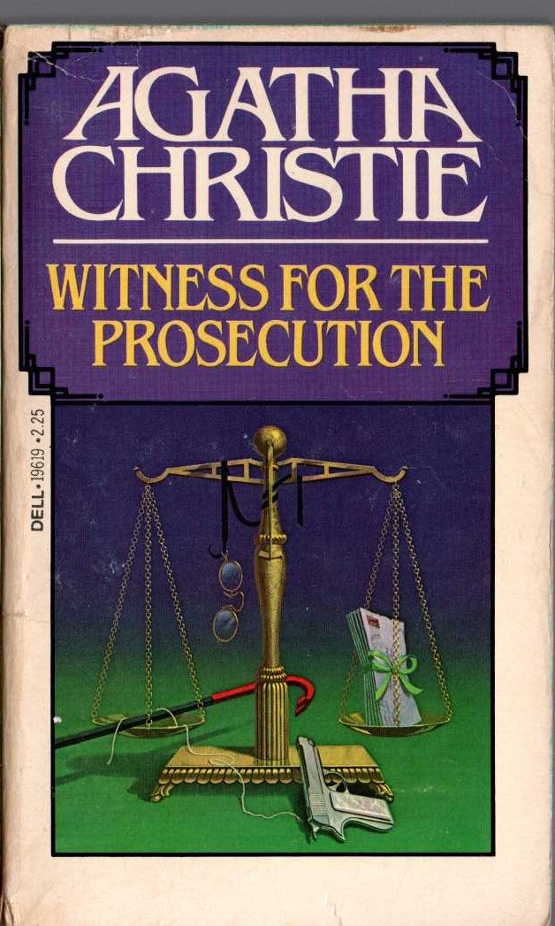 Agatha Christie  WITNESS FOR THE PROSECUTION front book cover image