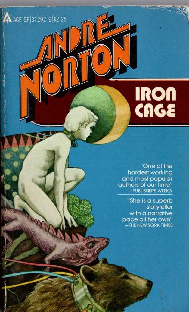 Andre Norton  IRON CAGE front book cover image