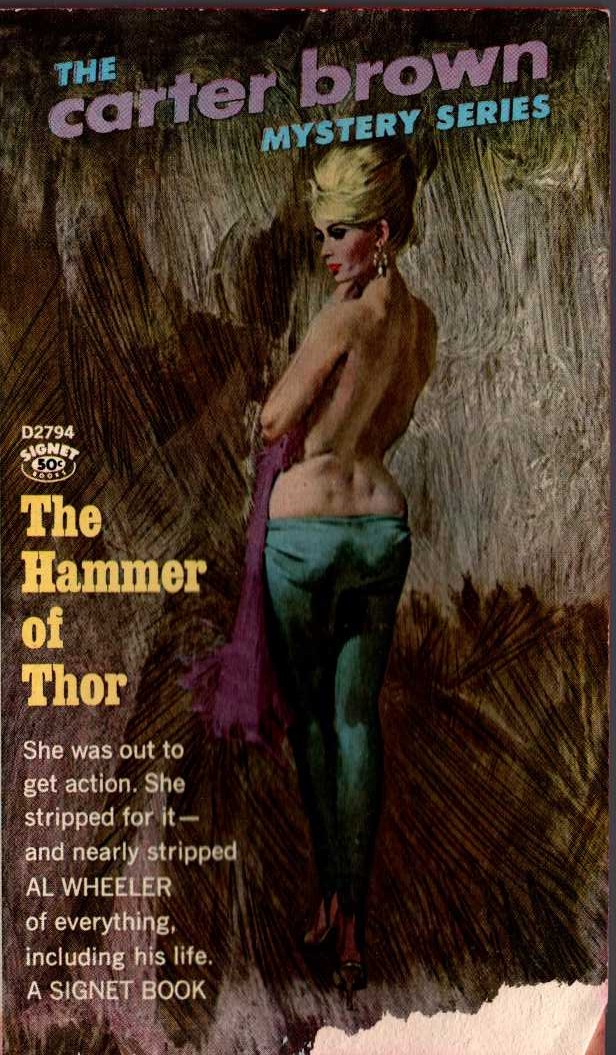 Carter Brown  THE HAMMER OF THOR front book cover image