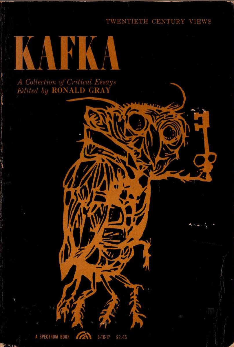 (Ronald Gray edits) KAFKA. A Collection of Critical Essays front book cover image