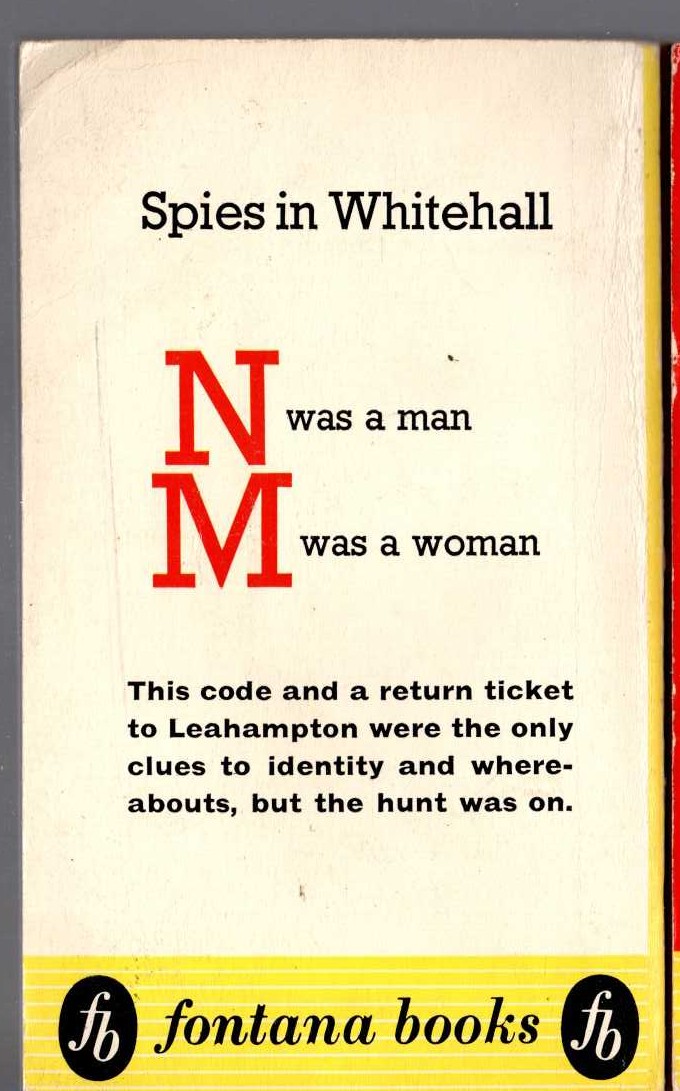 Agatha Christie  N-OR-M? magnified rear book cover image