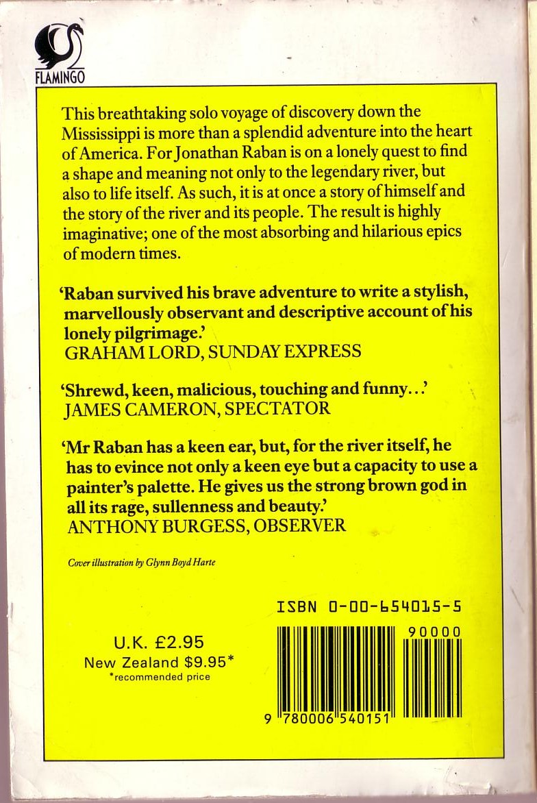 Jonathan Raban  OLD GLORY (Travel) magnified rear book cover image