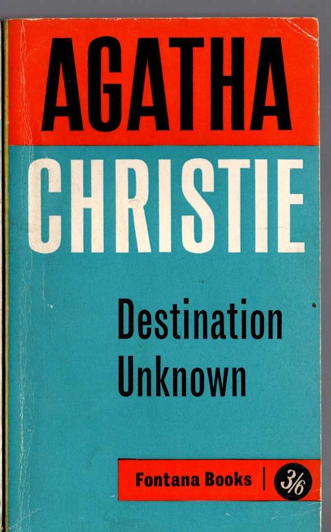 Agatha Christie  DESTINATION UNKNOWN front book cover image