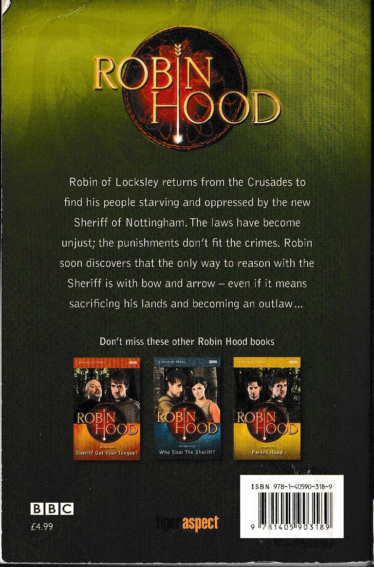 Kirsty Neale (adapts) ROBIN HOOD #1: WILL YOU TOLERATE THIS? magnified rear book cover image