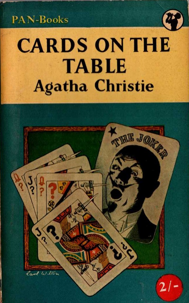Agatha Christie  CARDS ON THE TABLE front book cover image