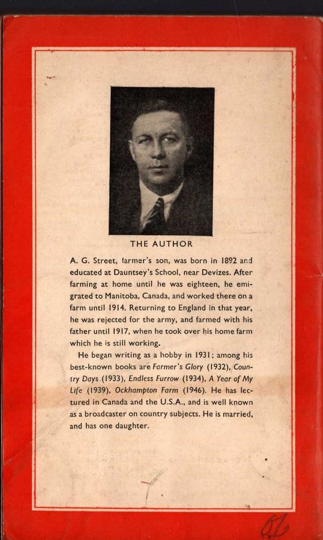 A.G. Street  STRAWBERRY ROAN magnified rear book cover image