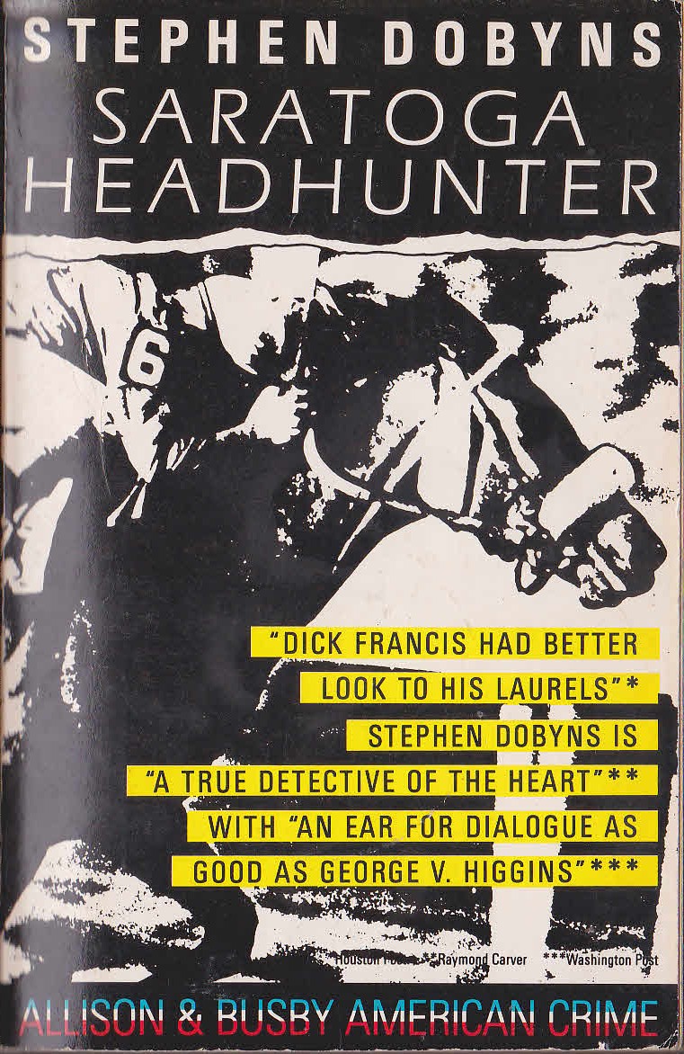 Stephen Dobyns  SARATOGA HEADHUNTER front book cover image