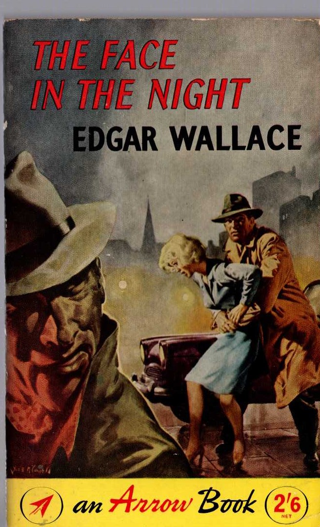 Edgar Wallace  THE FACE IN THE NIGHT front book cover image