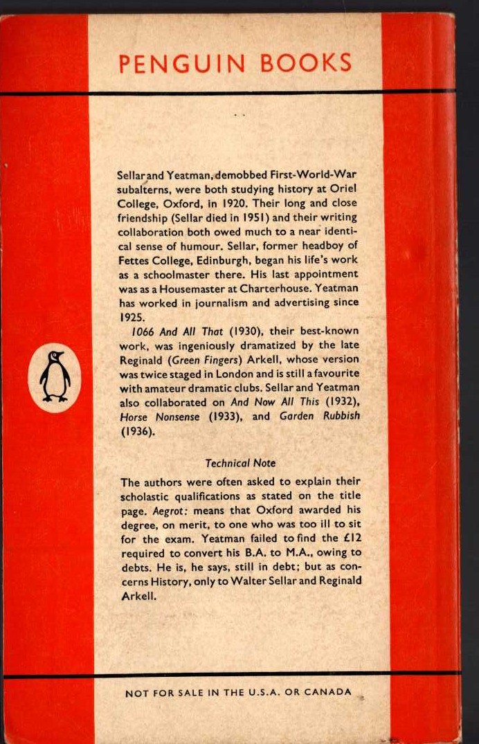 1066 AND ALL THAT magnified rear book cover image