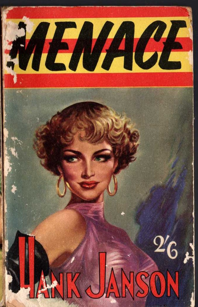 Hank Janson  MENACE front book cover image