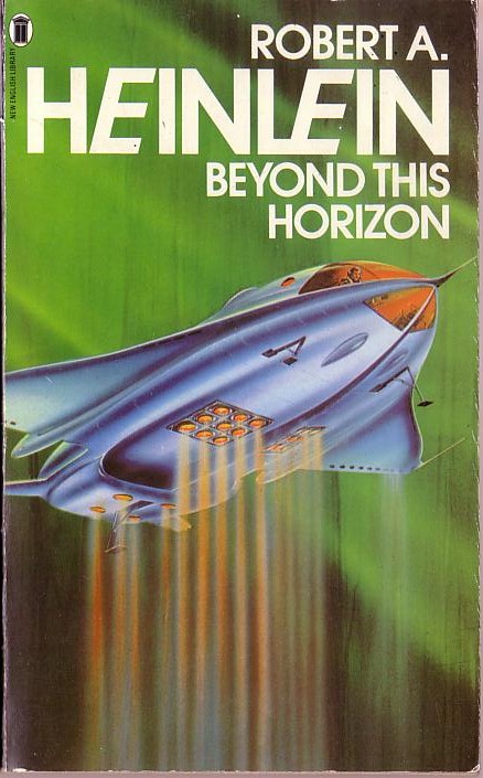 Robert A. Heinlein  BEYOND THIS HORIZON front book cover image